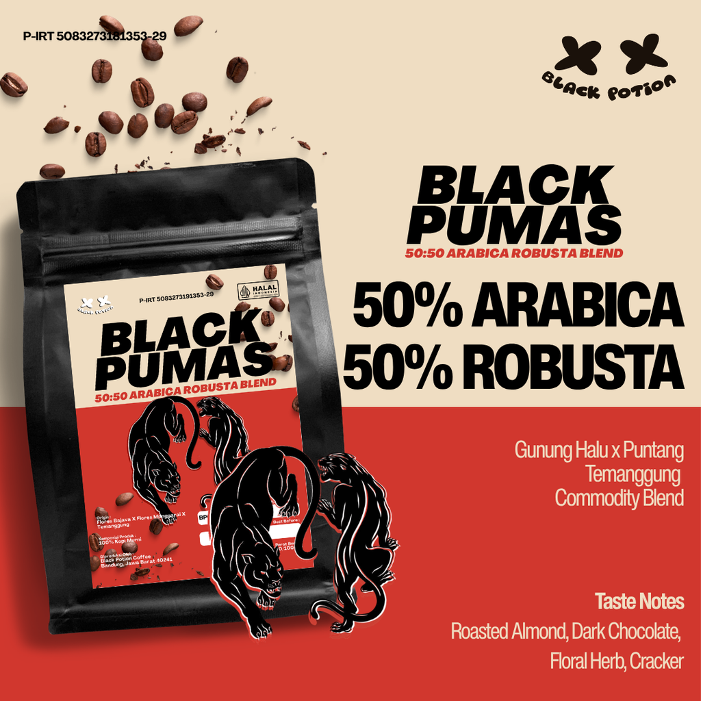 Black Pumas 50:50 Arabica Robusta Blend